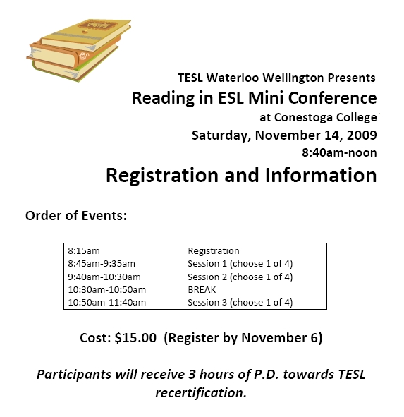 Reading in ESL Mini Conference